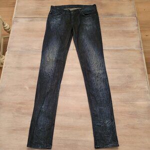 Rock & Republic Jeans Women Size 28 Blue Denim Straight Leg Dark Wash 5-Pockets